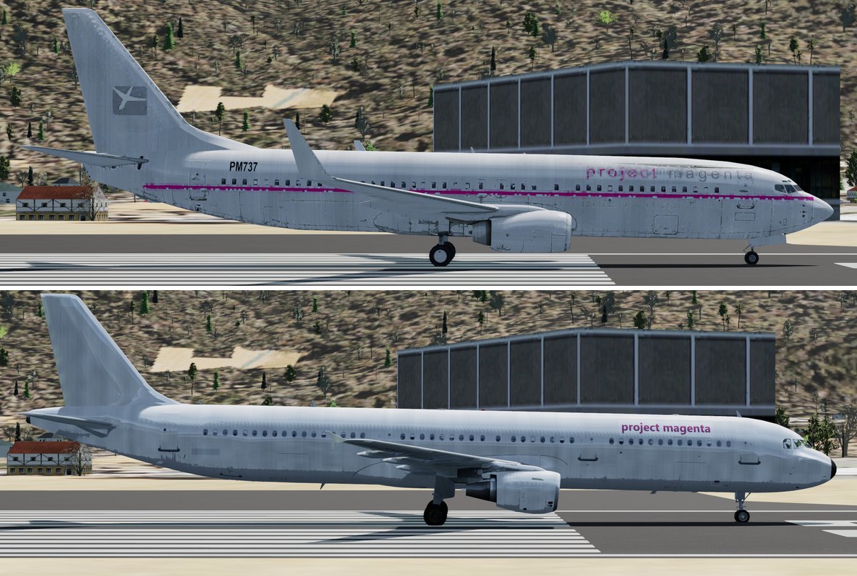 The Project Magenta B737 and A320 in Prepar3D v5 at Innsbruck