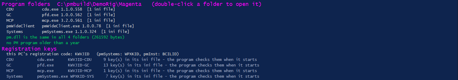 pmConfigure, Check this PC
